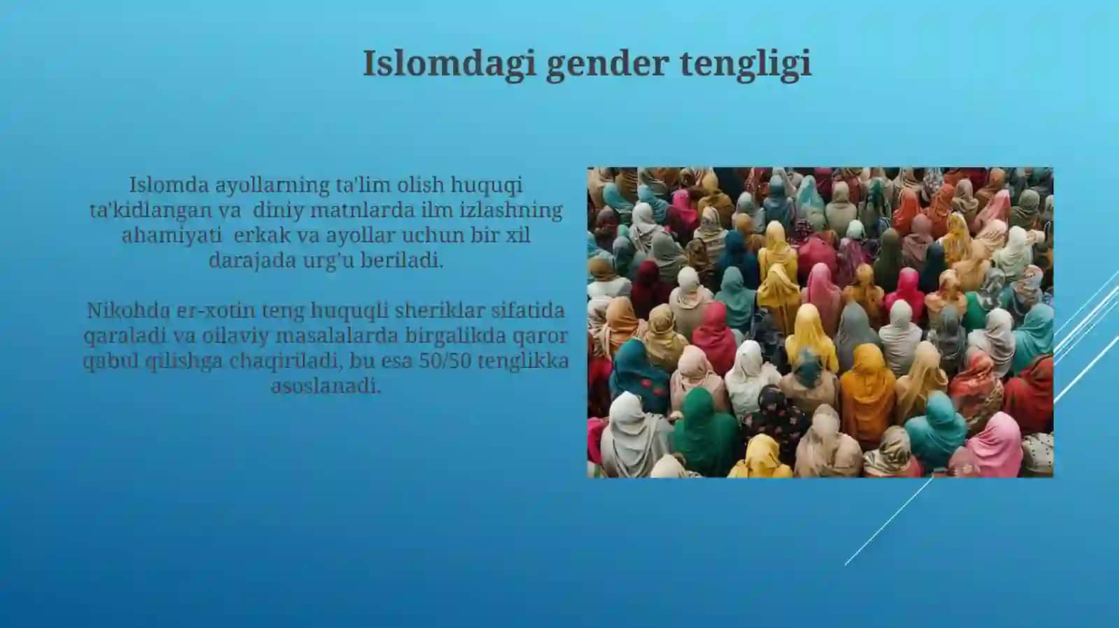 Islomda inson huquqlari himoyasi,ijtimoiy tenglik,adolat va tolerantlik 3