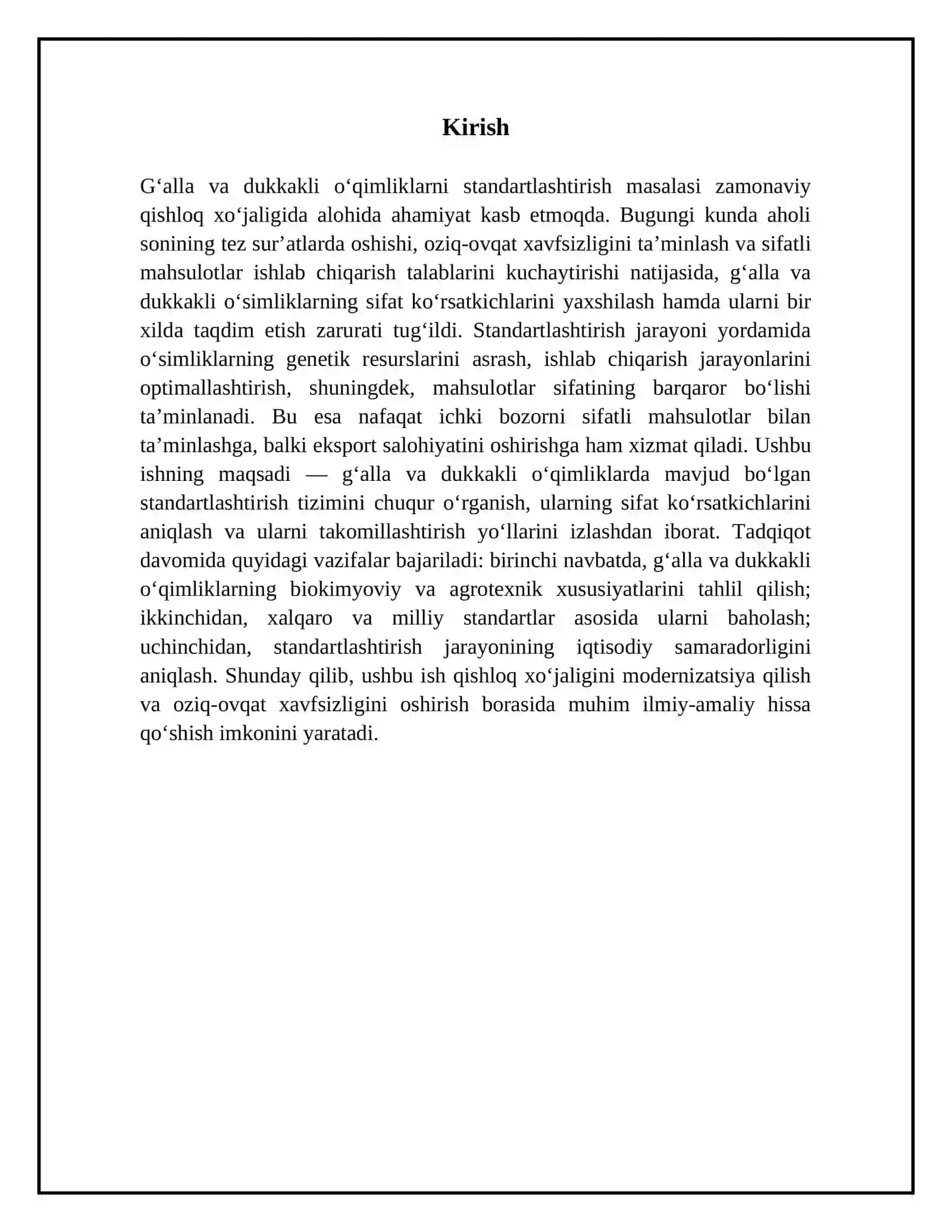 G‘alla va dukkakli o‘qimliklarni standartlashtirish 3