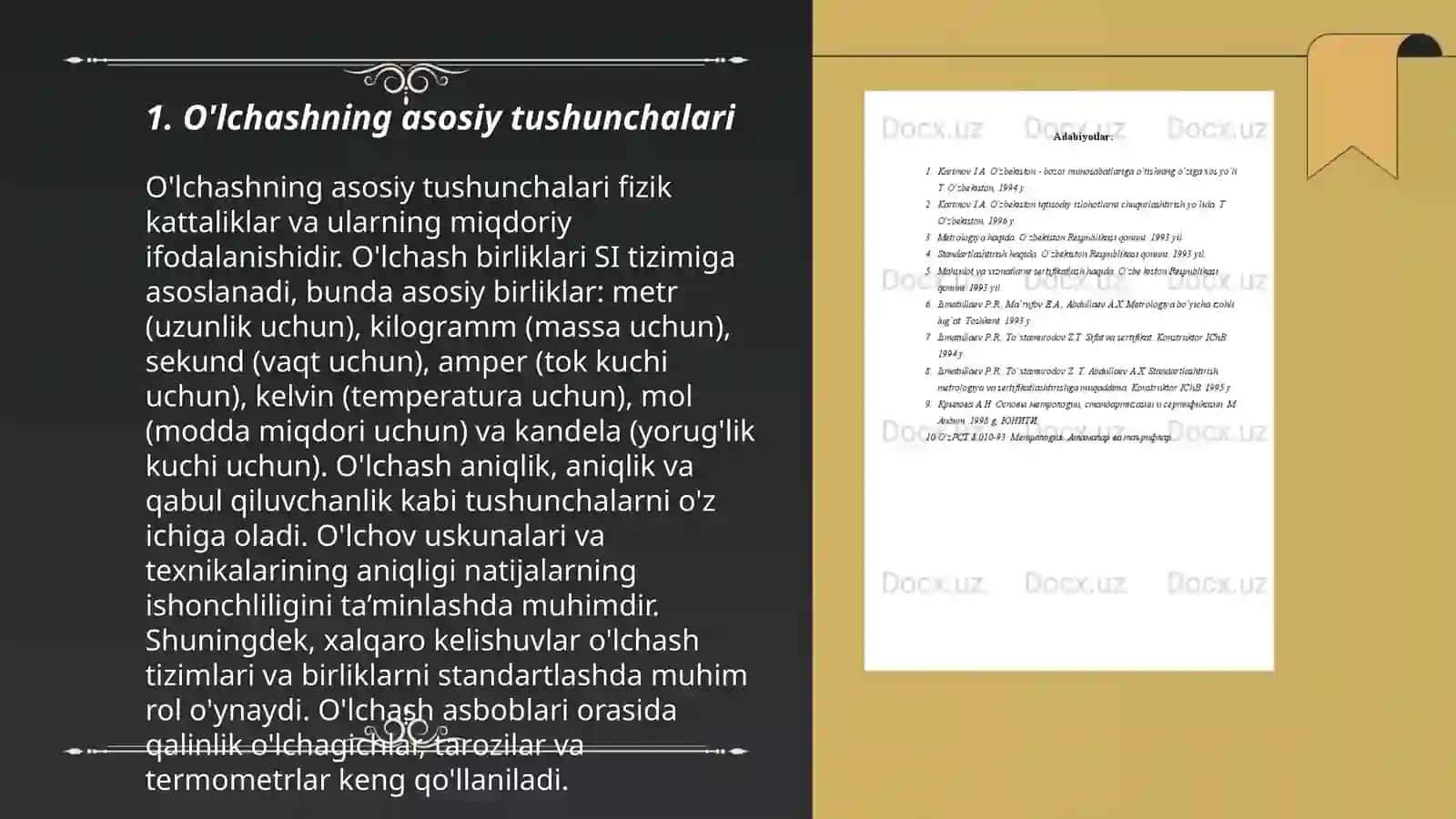O`lchashlar va ularning xatoliklari 3
