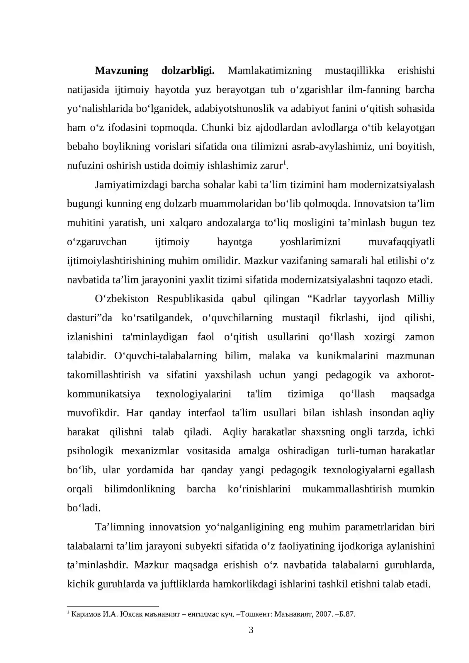 Fyodor Mixaylovich dostoyevskiyning “jinoyat va jazo” romanini o‘qitishda zamonaviy pedagogik texnologiyalardan foydalanish 3