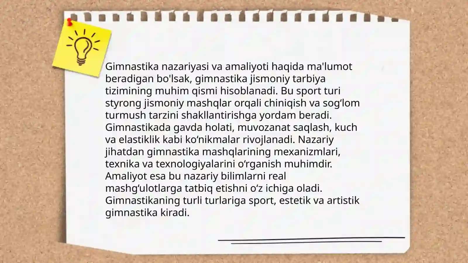 Gimnastika darslarini tashkil etish va o'tkazish 3