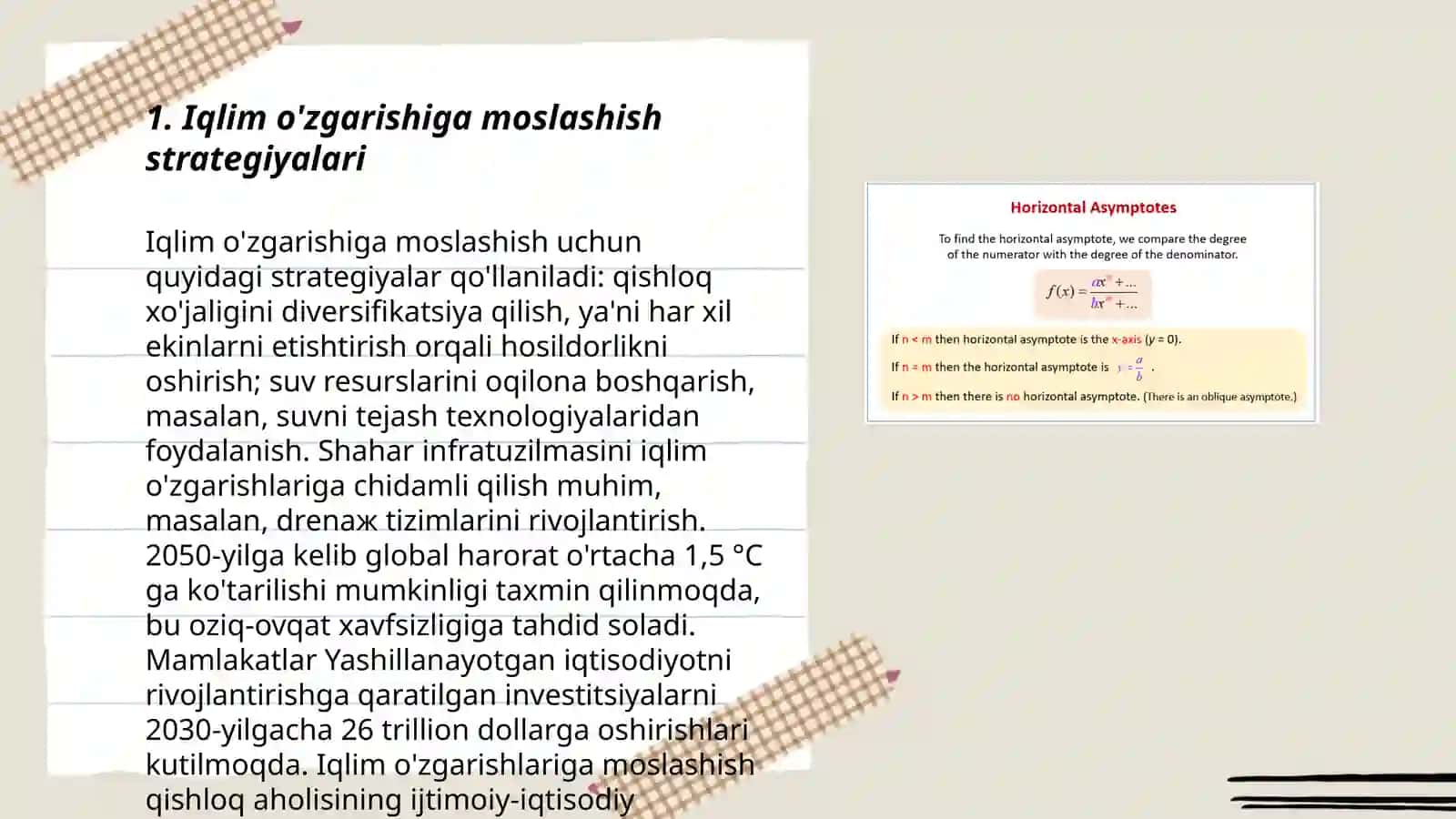 Iqlim o'zgarishiga moslashish strategiyalari 3
