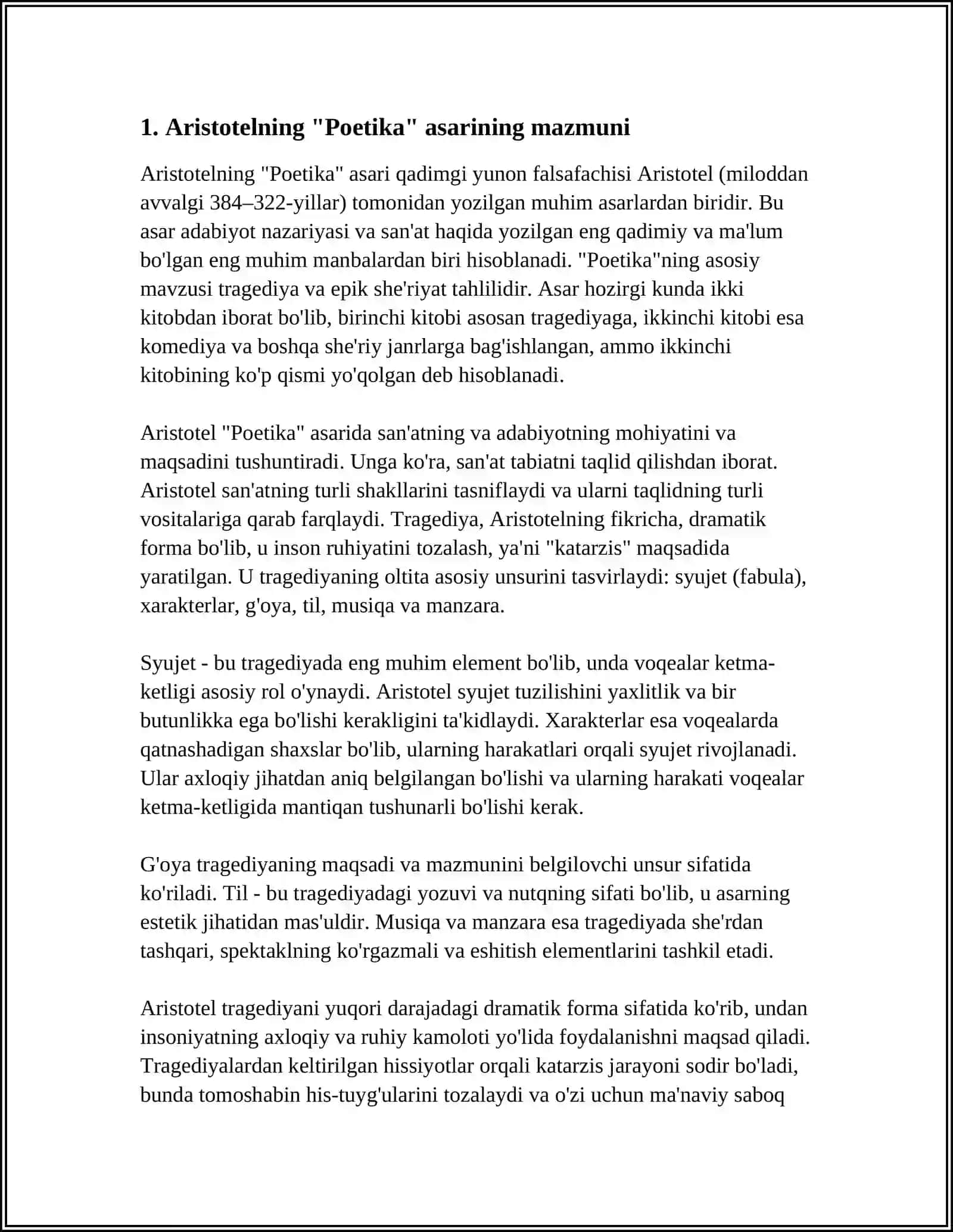 ARISTOTELNING"POETIKA"ASARINI OʻQIB OʻRGANISH 3