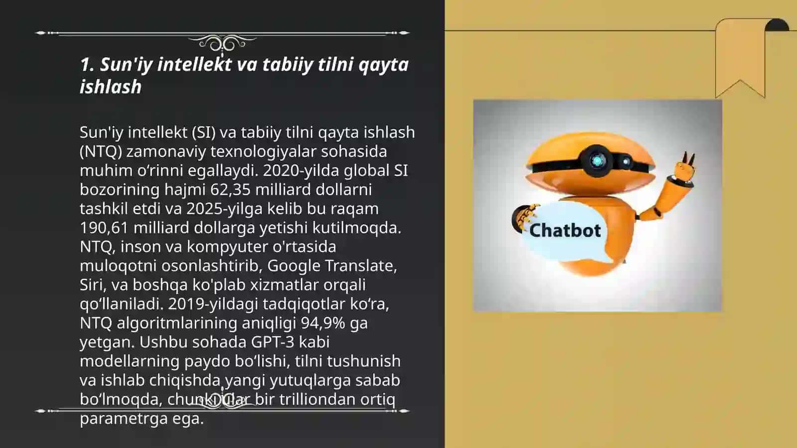CHAT BOTLAR VA VERTUAL YORDAMCHILAR YARATISH TEXNOLOGIYASI 3