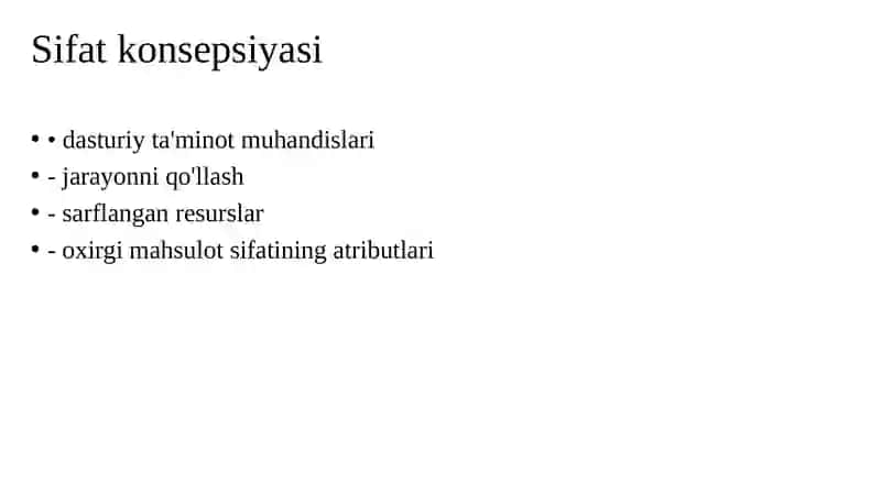 Dasturiy ta’minot sifatini ta’minlash 3