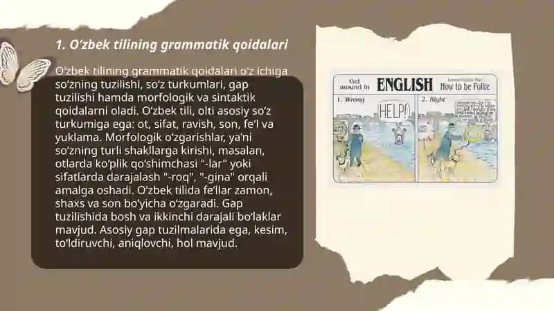 Chet tili bo‘yicha darsdan ishlar 3