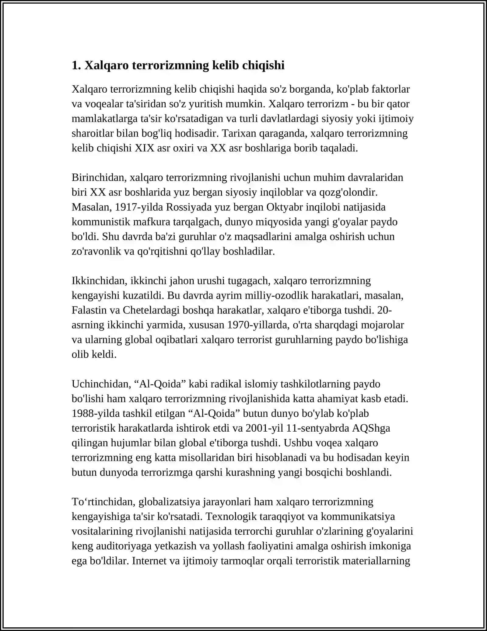 XALQARO TERORRIZIM VA TERORISTLIK TASHKILOTLAR 3