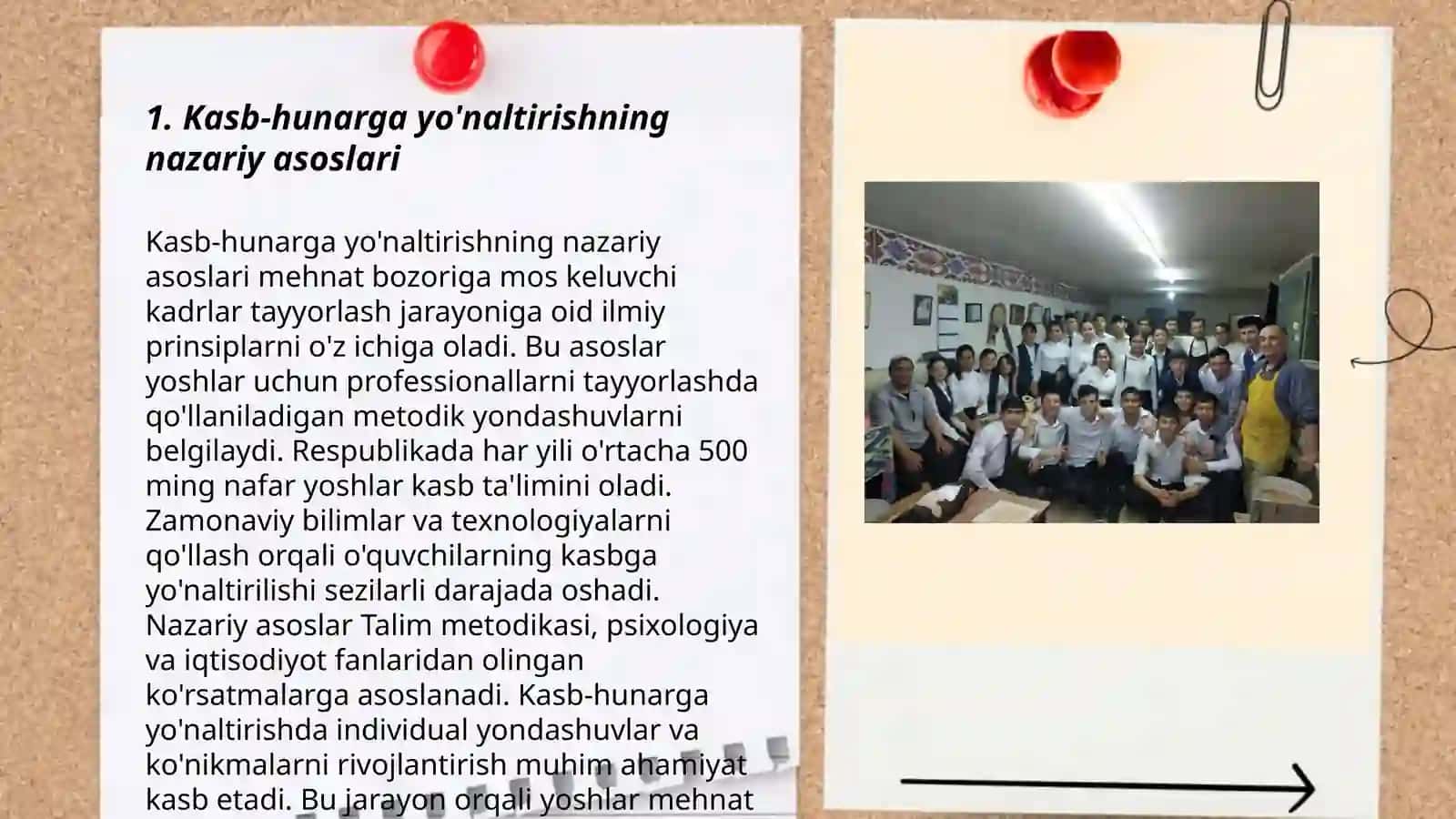 O‘quv muassasasi rahbari va o’rinbosarlarining kasb hunarga yo‘naltirish ishini tashkil etishi 3