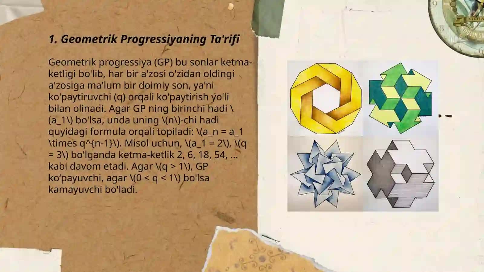 Geometrik progressiya 3