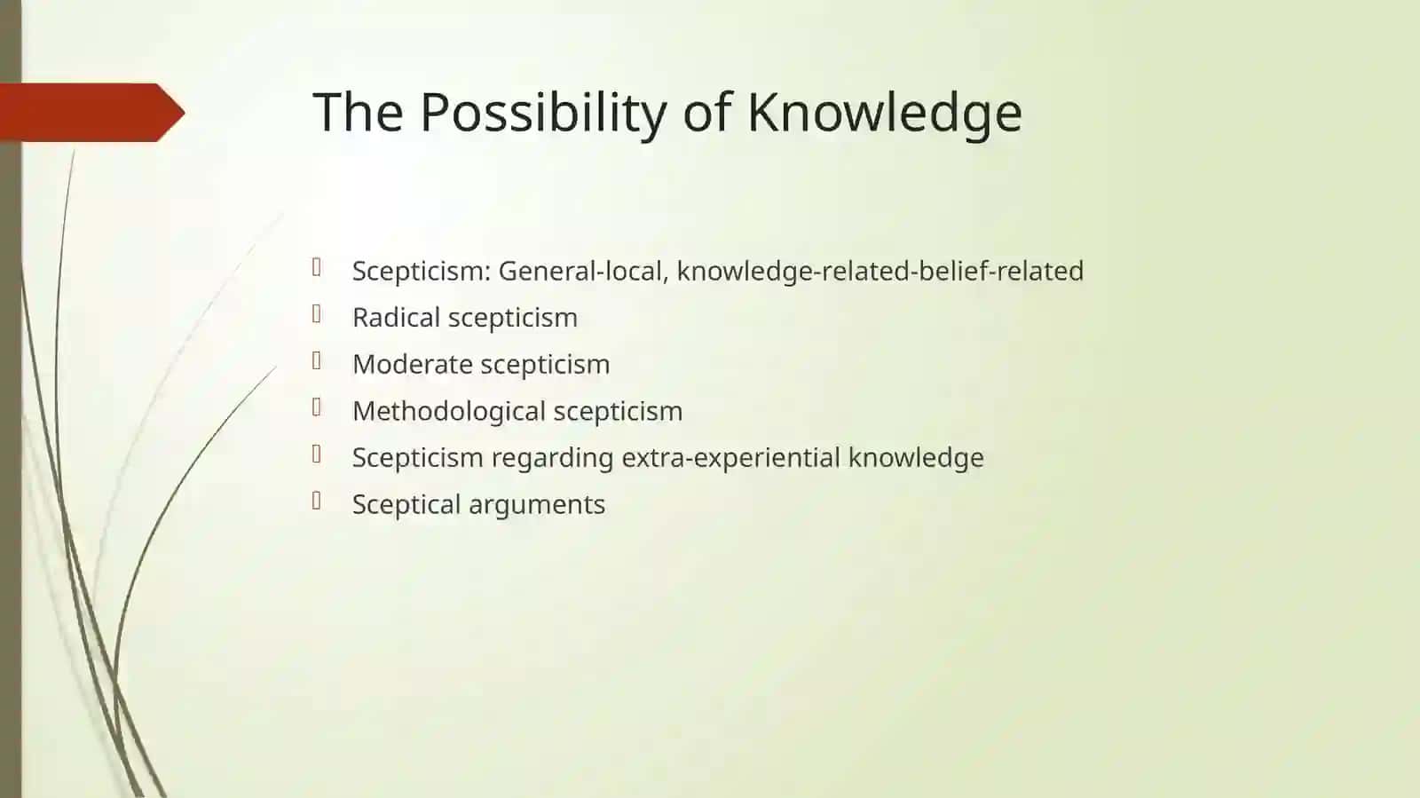 EPISTEMOLOGY 3