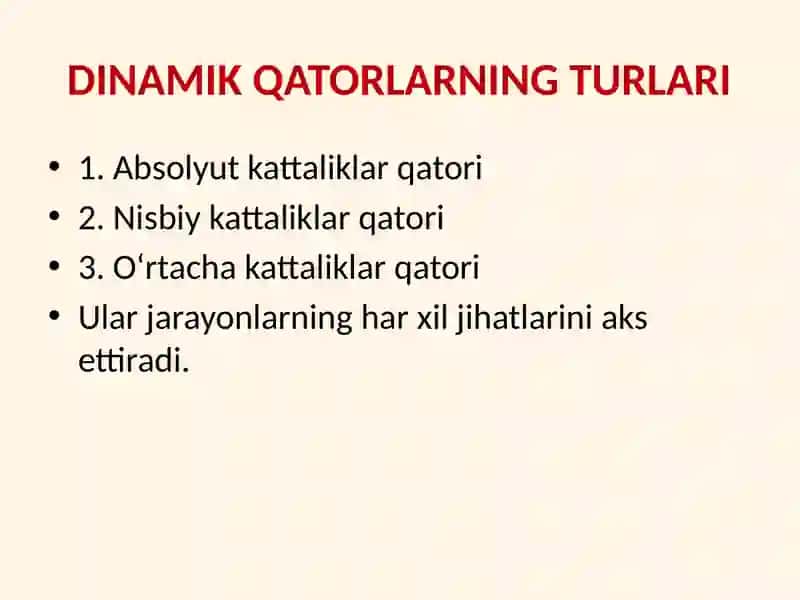 Dinamik qatorlar 3