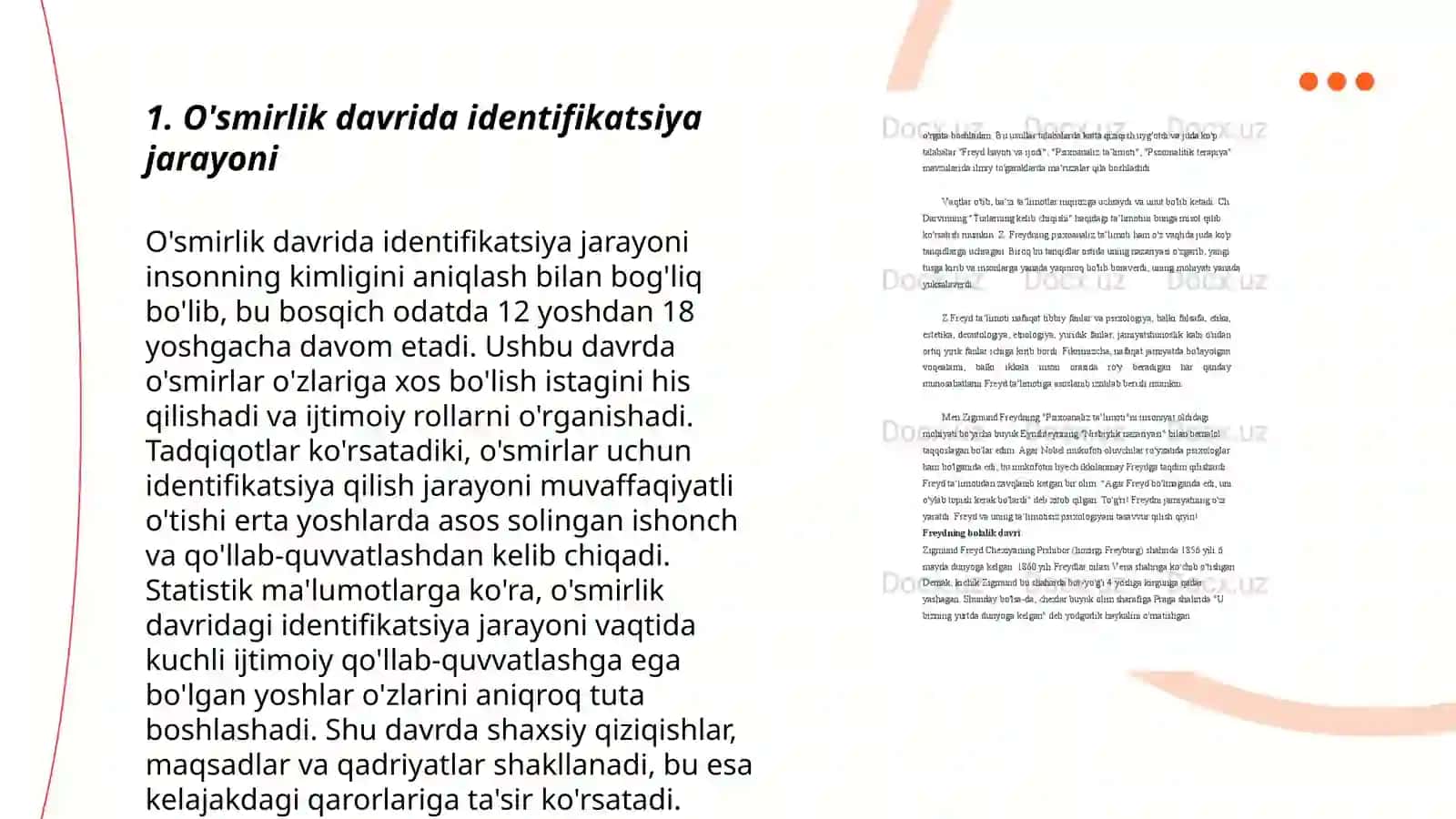 O'smirlik davrida identifikatsiya jarayoni 3