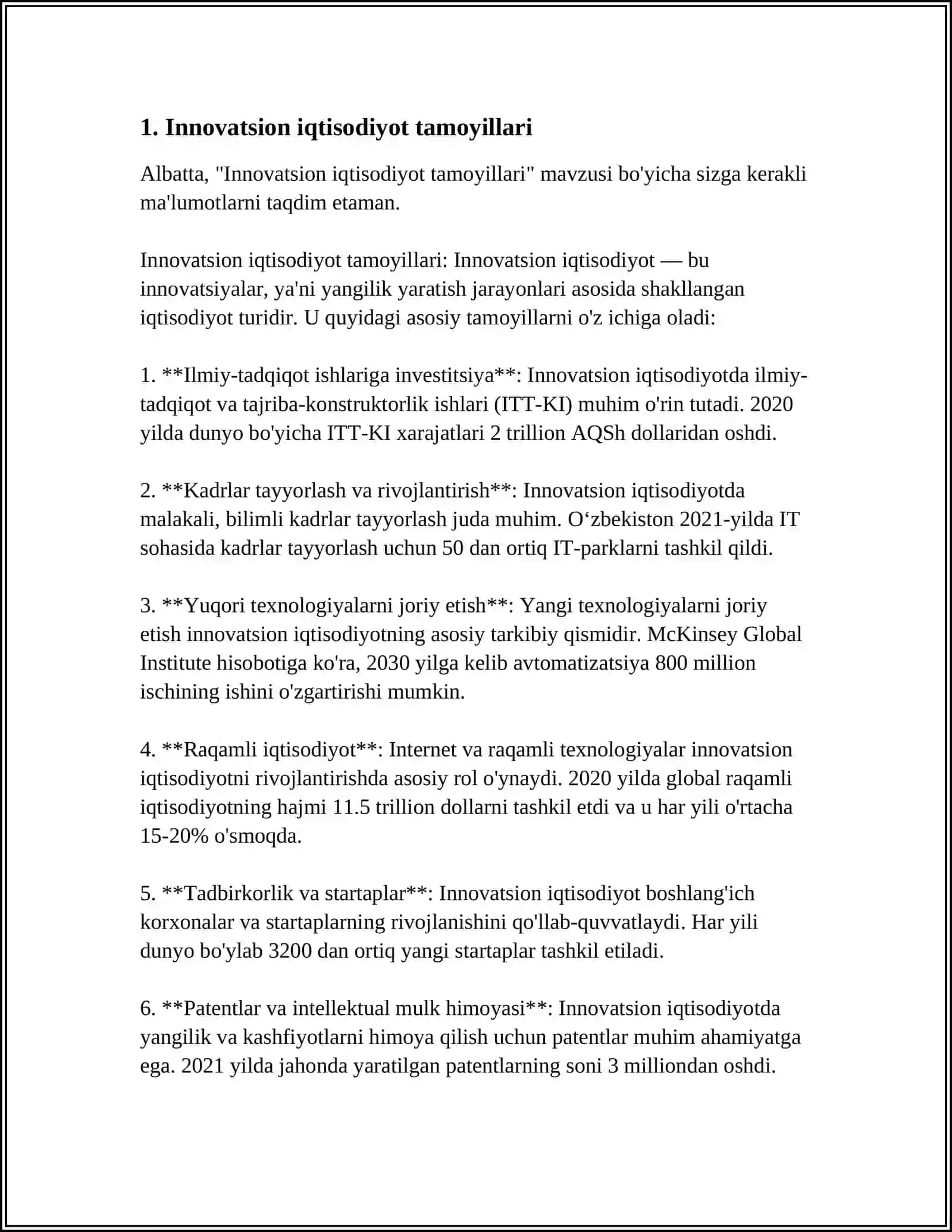 INNOVATSION ISHLANMALARNI DAVLAT TOMONIDAN QOʻLLAB-QUVVATLASH MEXANIZMI 3