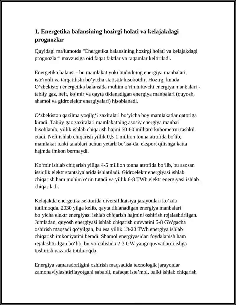 O'ZBEKISTON RESPUBLIKASIDA ENERGETIKA ISTIQBOLLARI 3