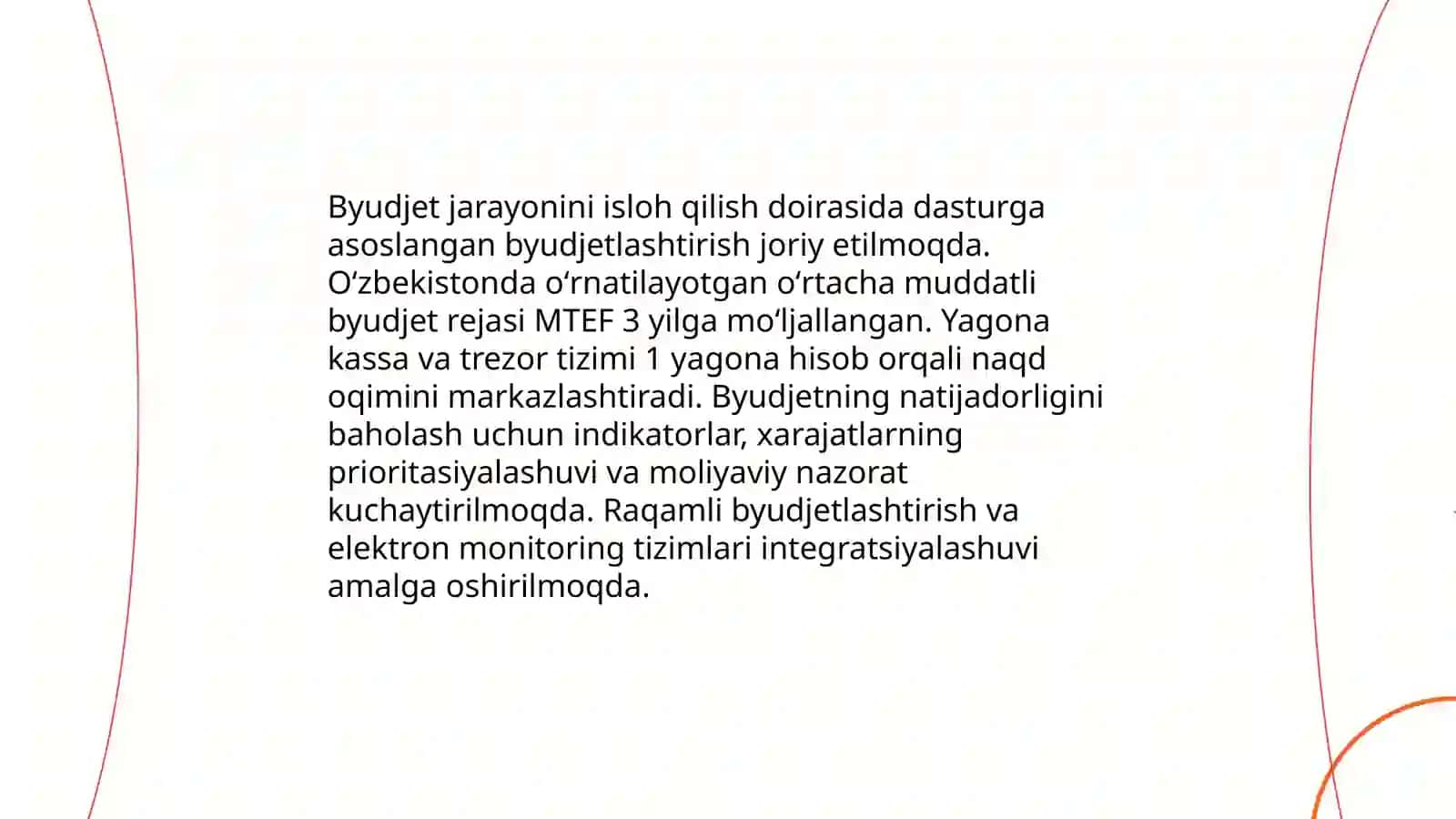 O'zbekiston Respublikasida davlat moliyasini boshqarish islohotlarining yonalishlari 3