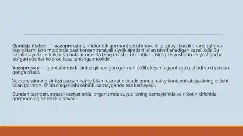 Qandsiz Diabetni Davolashda Ishlatiladigan Dori Vositalari 3
