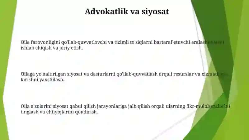 Oilaviy tizimlar va strategiyalar 3