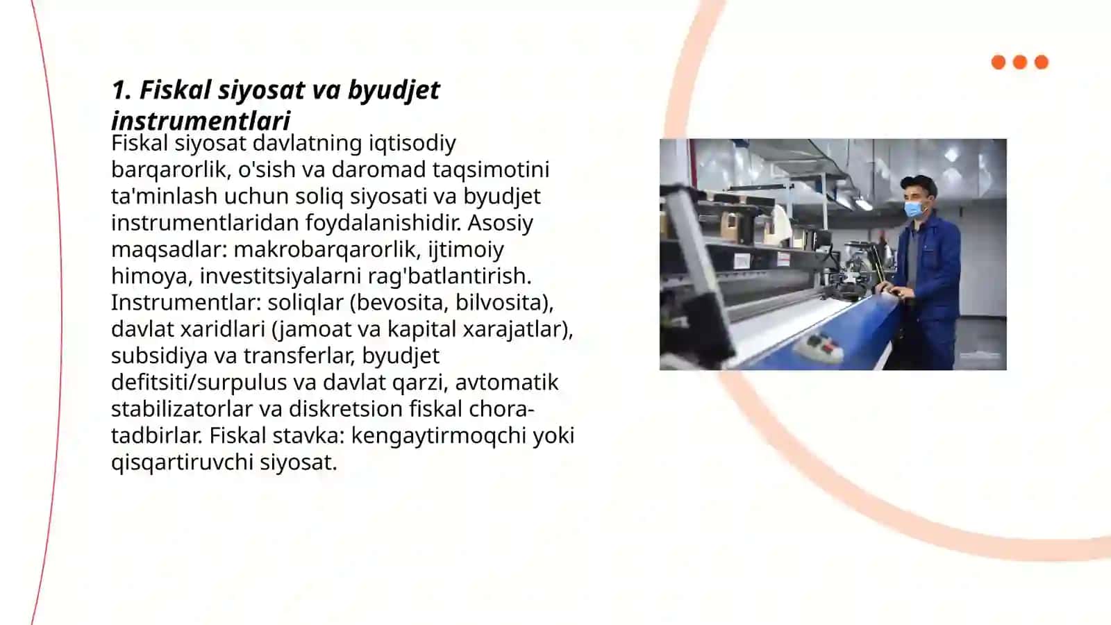 Fiskal siyosat va byudjet instrumentlari 3