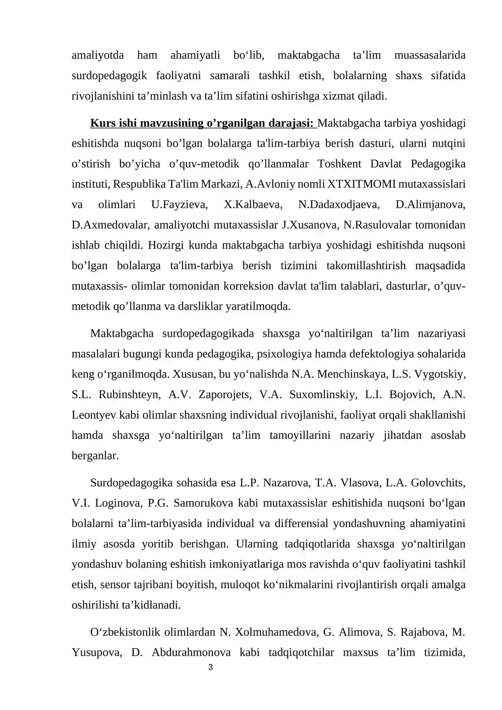 MAKTABGACHA SURDOPEDAGOGIKADA SHAXSGA YO‘NALTIRILGAN TA’LIM 3