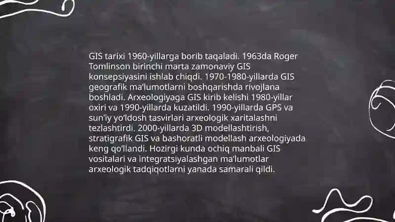 GIS tarixini arxeologiyada qoʻllanishi 3