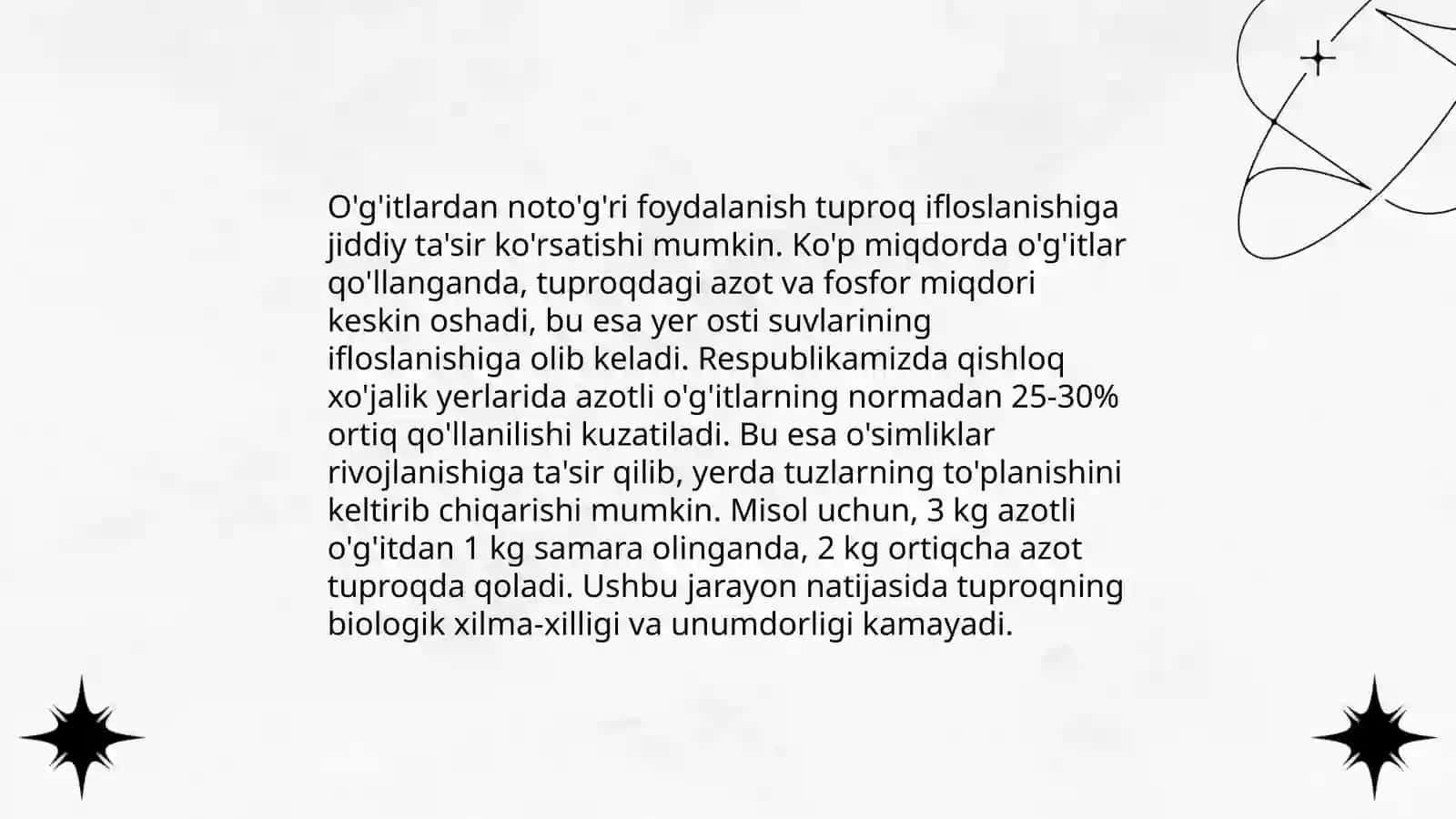 O`g`itlarni qo`llashning ekologik muammolari 3