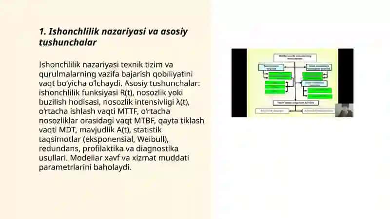 Tehnologik tizim va qurulmalarning ishonchliligi 3