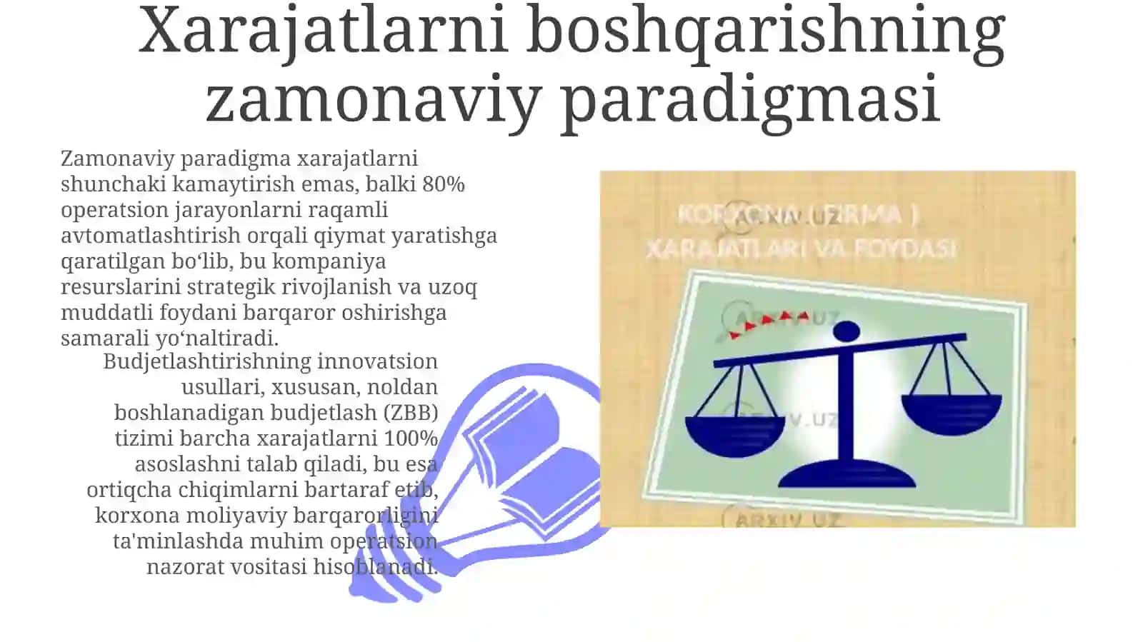 Korxona xarajatlarini boshqarish va foydani oshirishning zamonaviy usullari 3