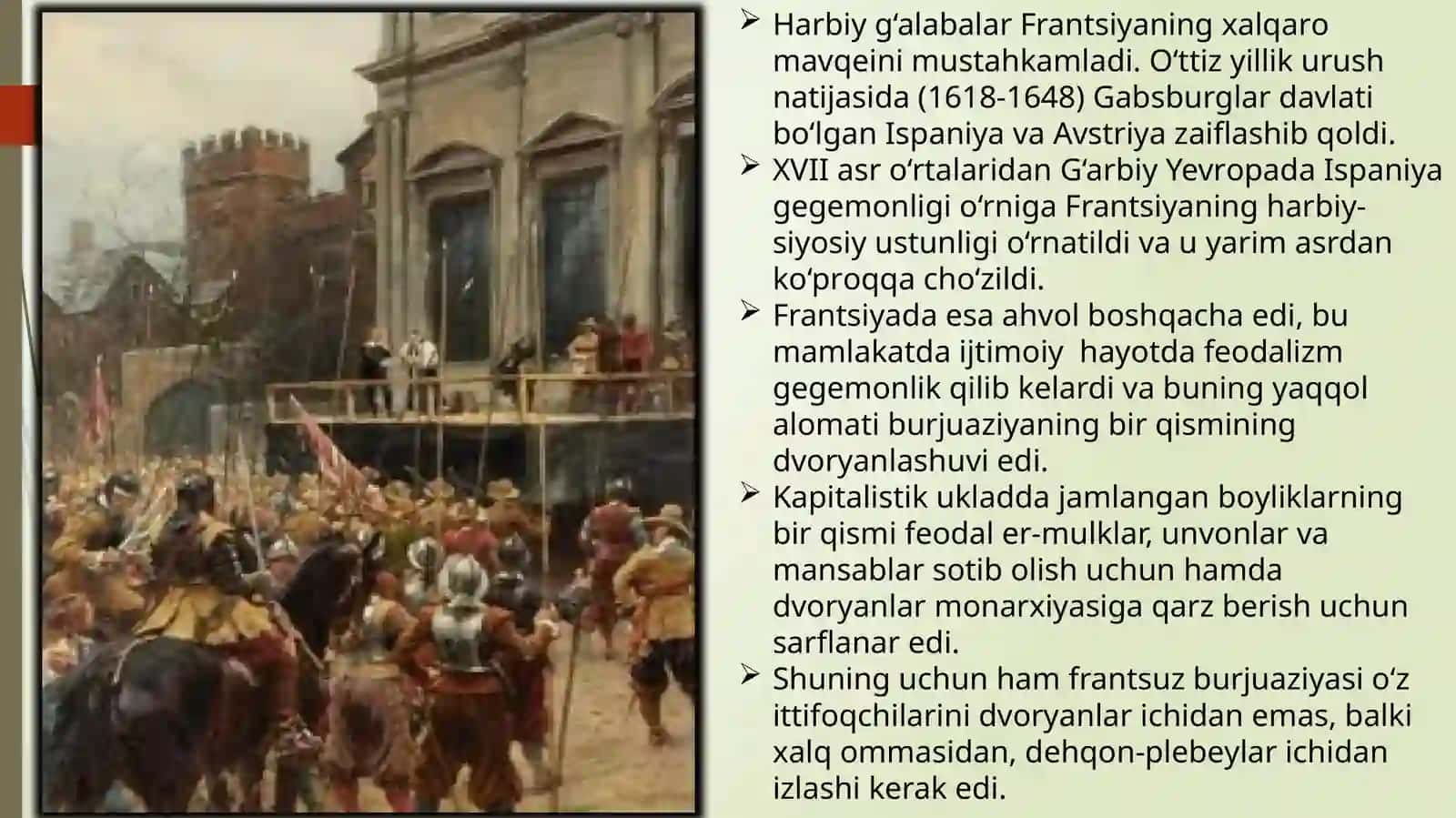BUYUK BRITANIYA YANGI DAVRDA: TARIXIY RIVOJLANISHNING ASOSIY VOQEALARI VA JARAYONLARI. FRANSIYA YANGI DAVRDA: TARIXIY RIVOJLANISHNING ASOSIY VOQEALARI VA JARAYONLARI. GERMANIYA YANGI DAVRDA: TARIXIY RIVOJLANISHNING ASOSIY VOQEALARI VA JARAYONLARI 3
