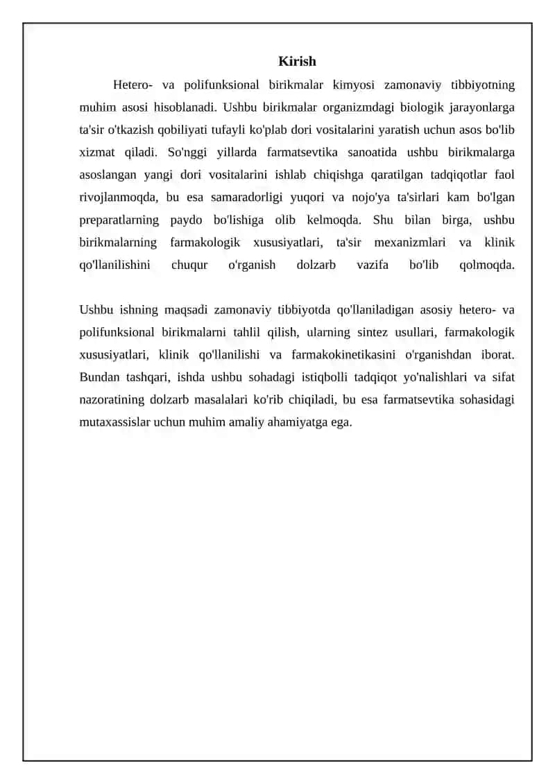 Getero- va polifunksional birikmalar: ta'rif, turlari va xossalari 3