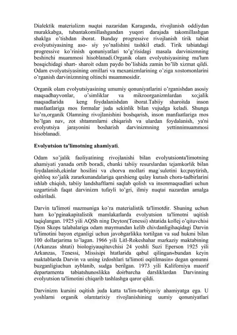 Evolyutsiya nazariyasi 3