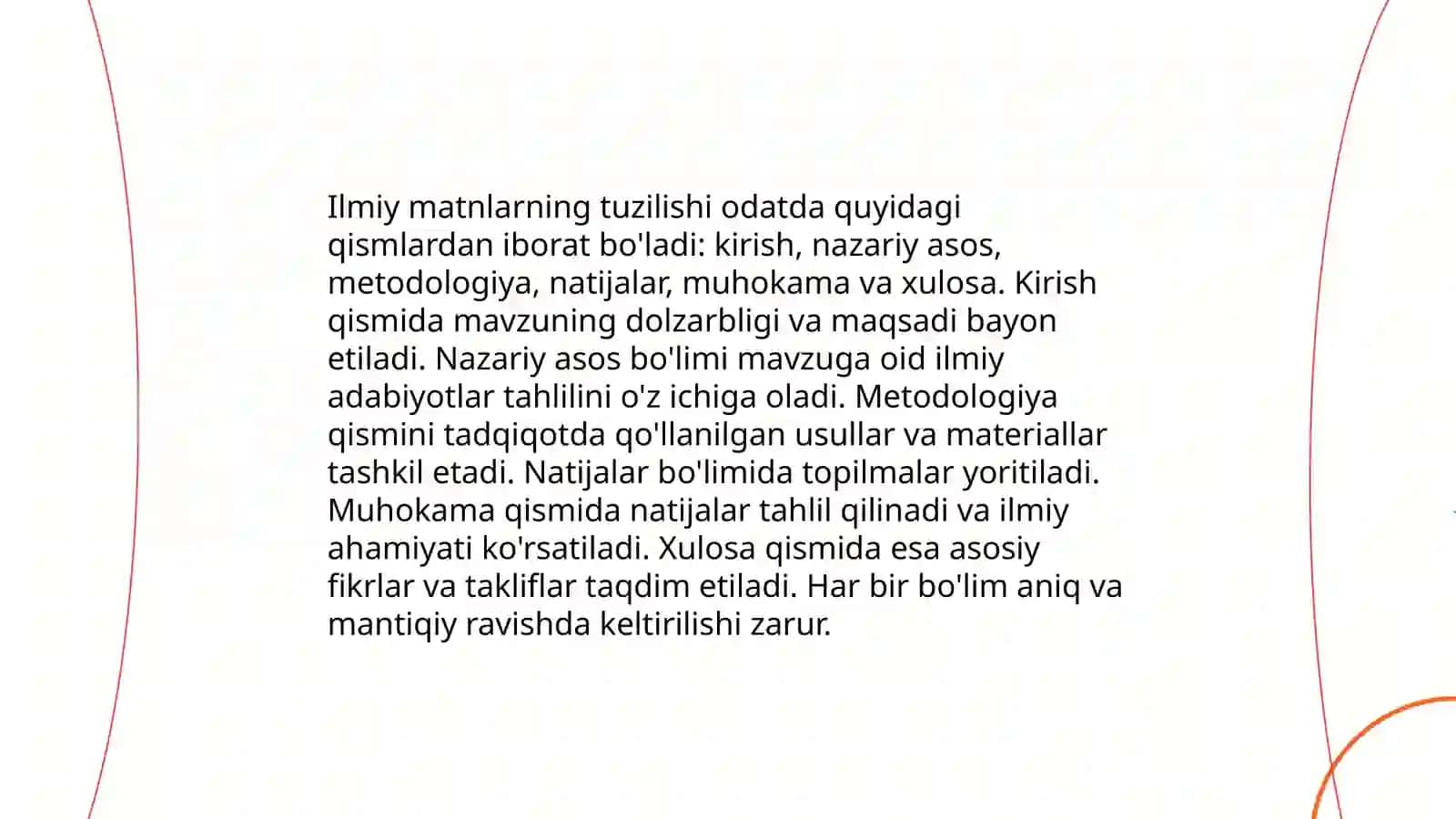 Autentik matn ustida ishlash (sohaga oid matnlarning xususiyatlarini o'rganish) 3