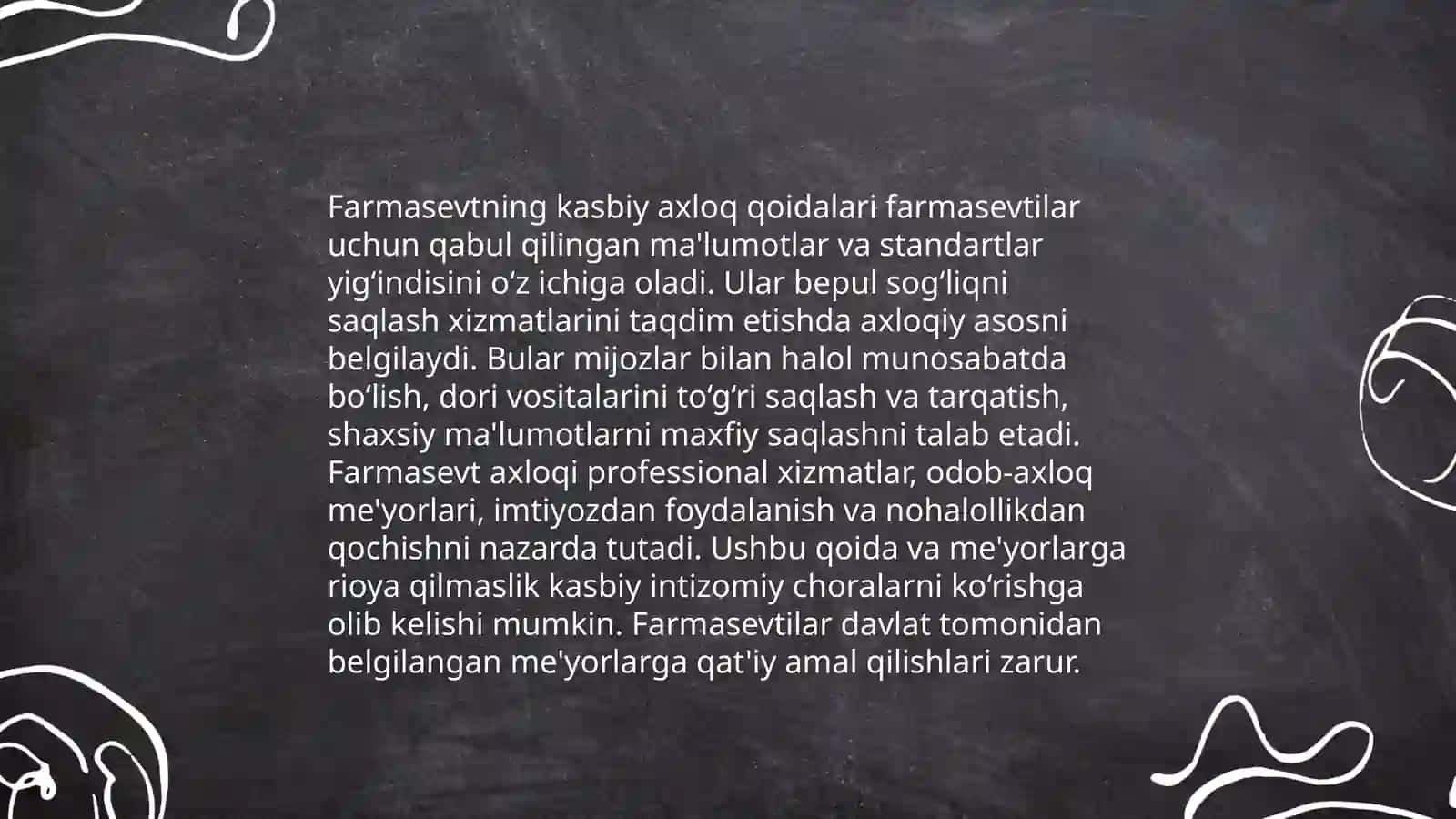 Dorixona faoliyatida farmasevtning etik vazifalari 3