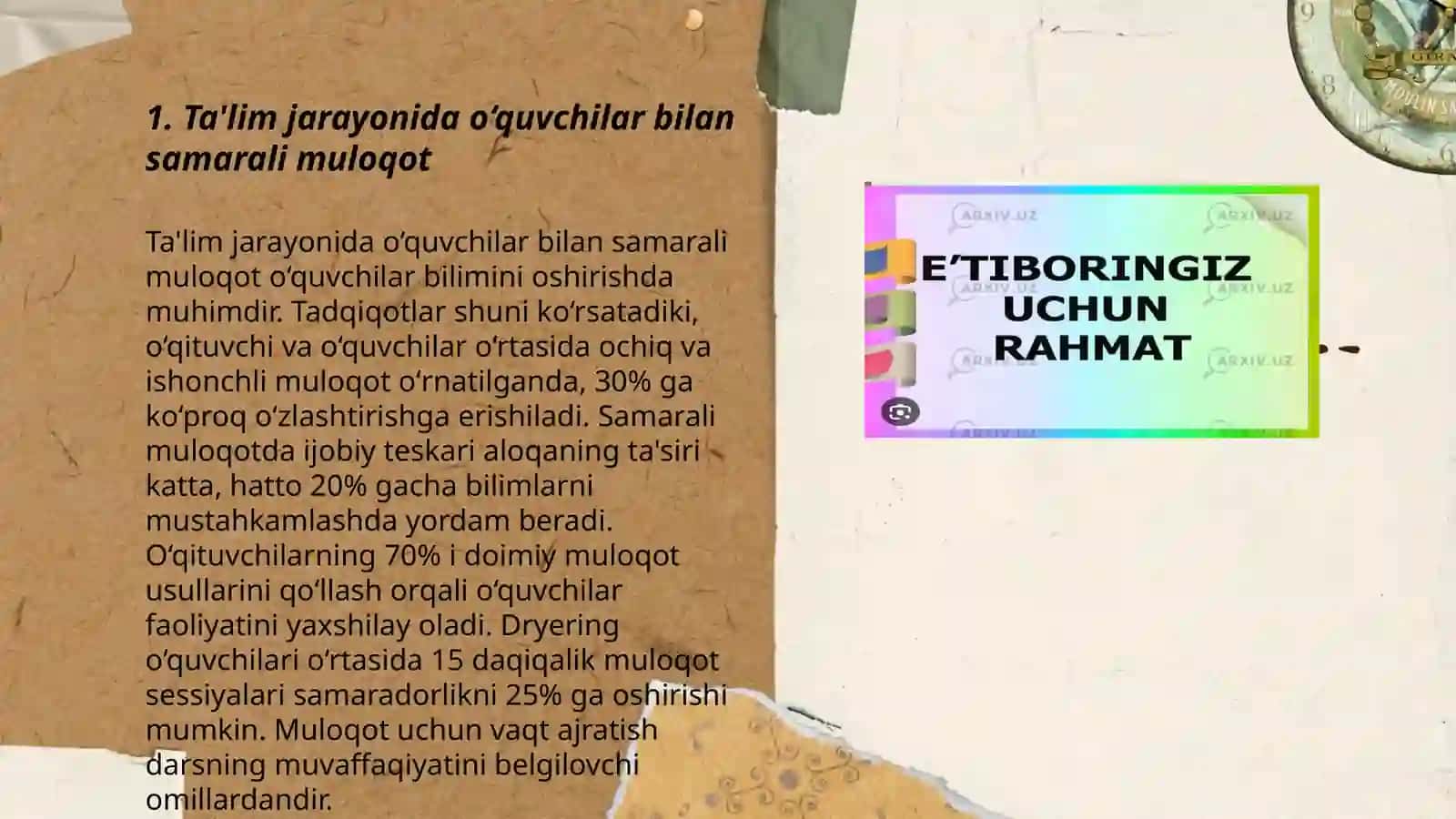 Ta'lim jarayonida oʼquvchilar bilan samarali muloqot 3