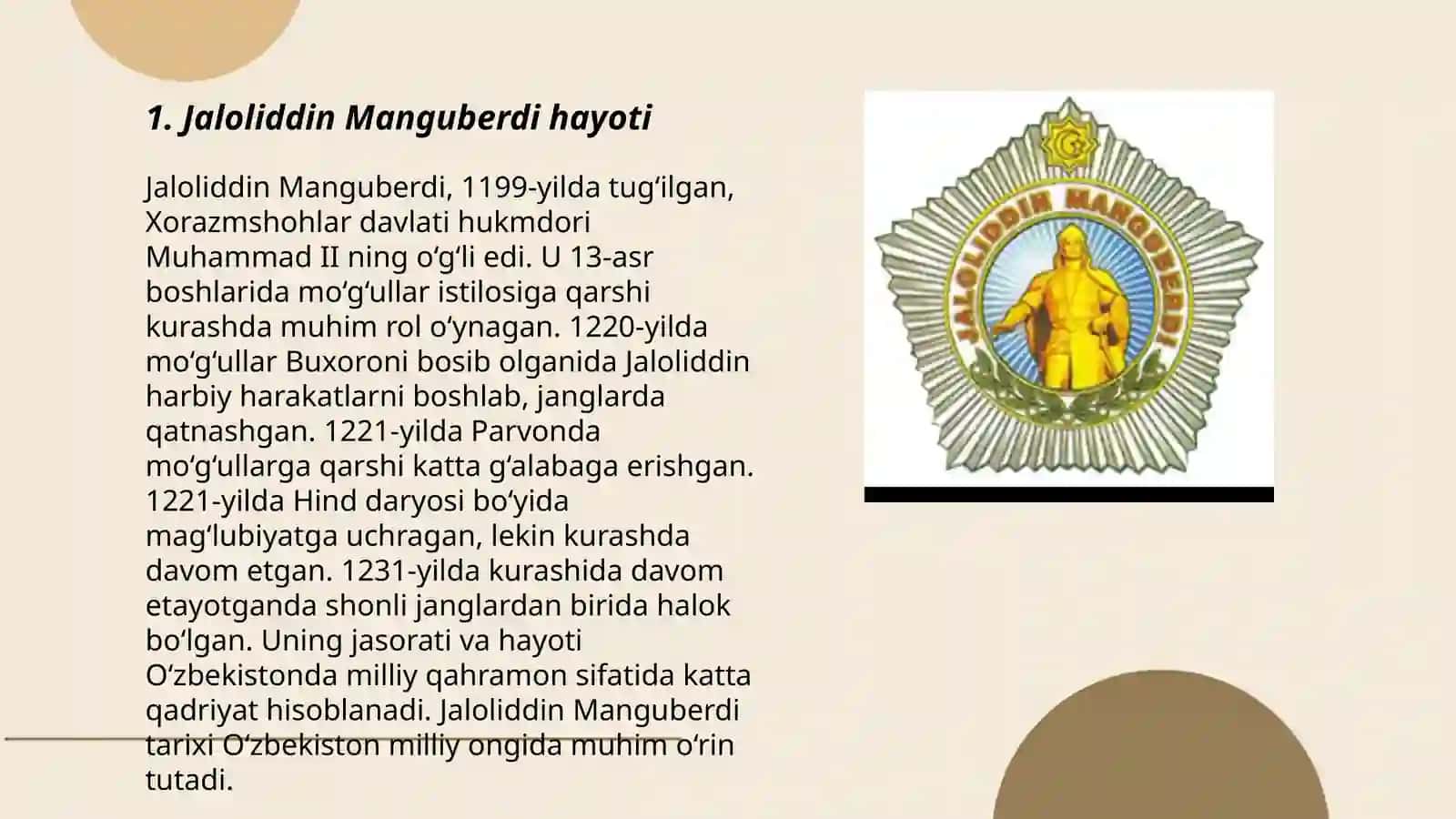 Jaloliddin Manguberdi -Vatan himoyachisi 3