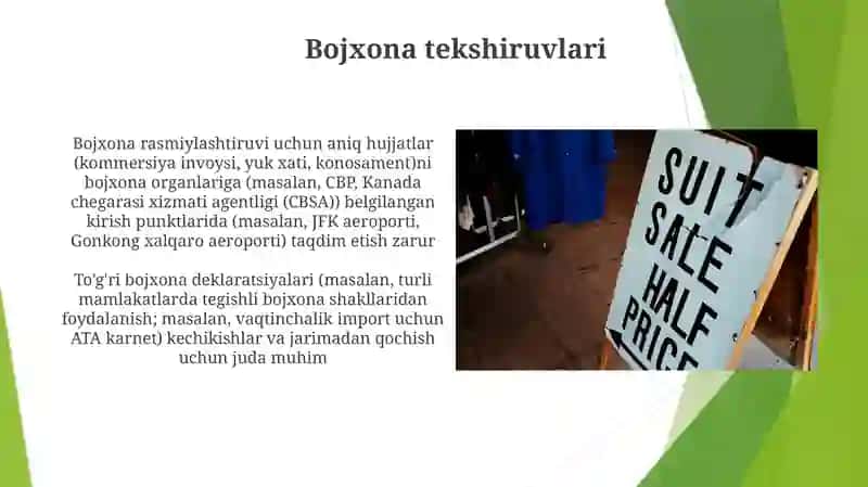 Bojxona rasmiylashtiruvi va deklaratsiyalash 3