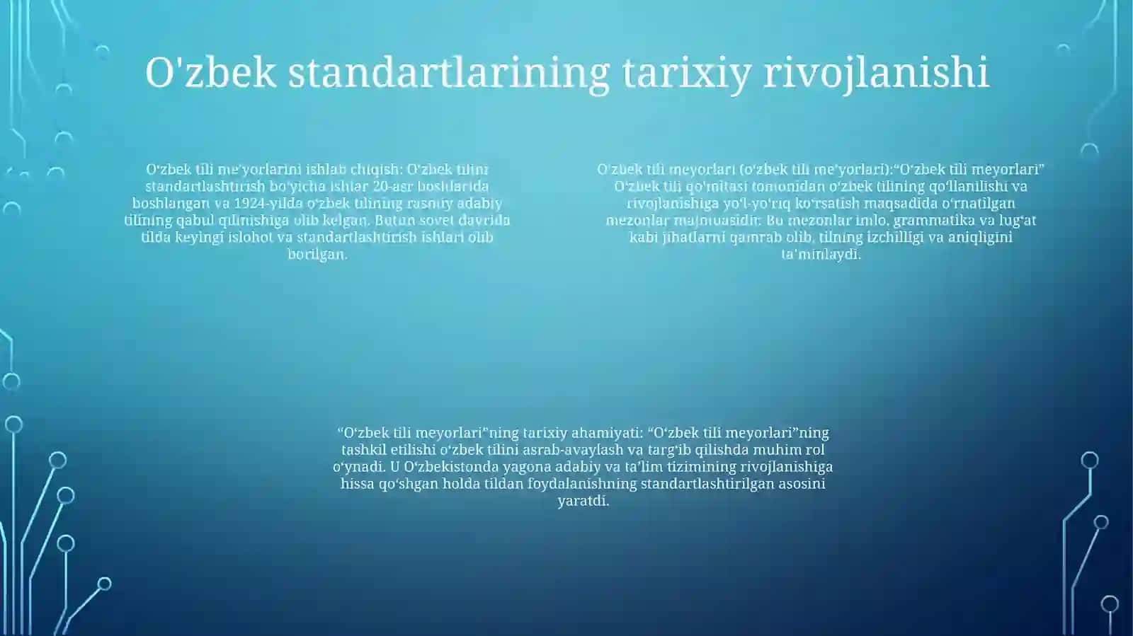 O'Zbek Tili Meyorlari 3