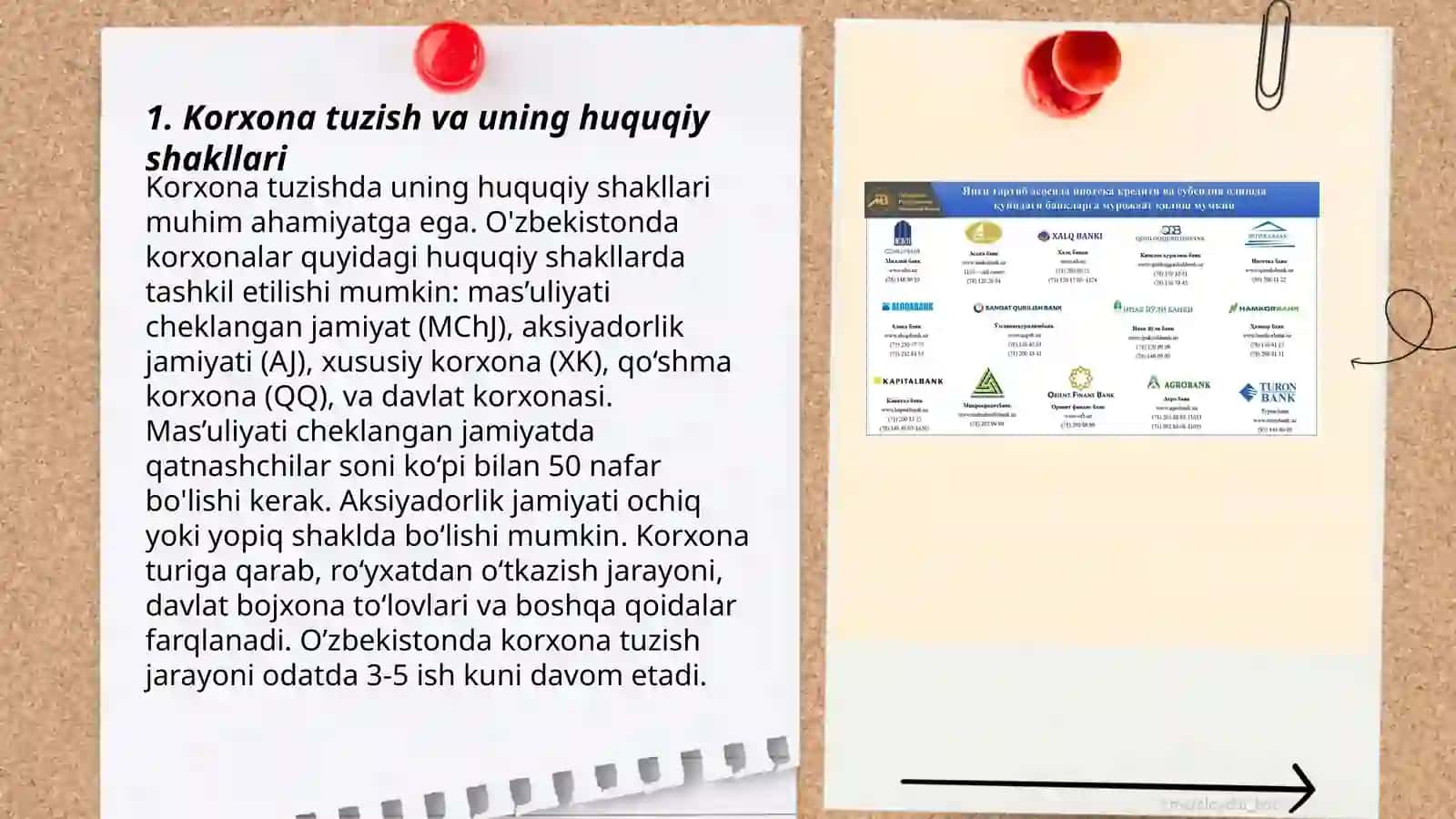 Korxona tuzish va uning huquqiy shakllari 3