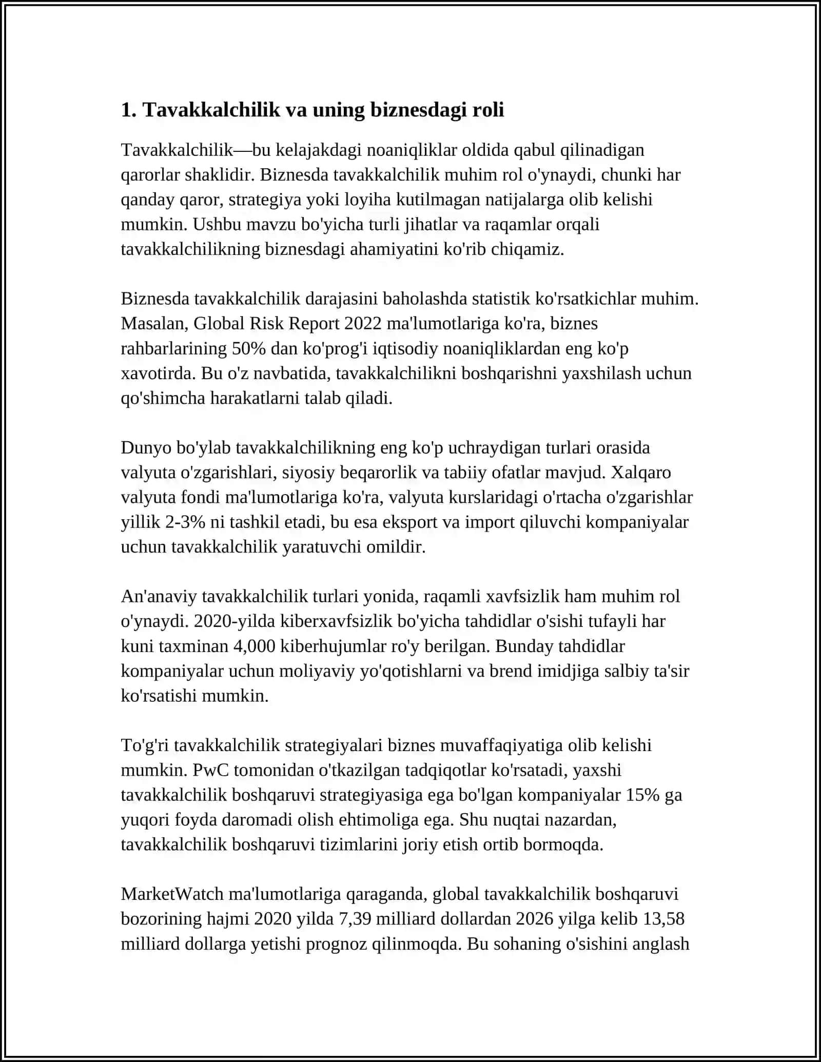 TAVAKKALCHILIK MUHITIDA BIZNES YURITISH 3