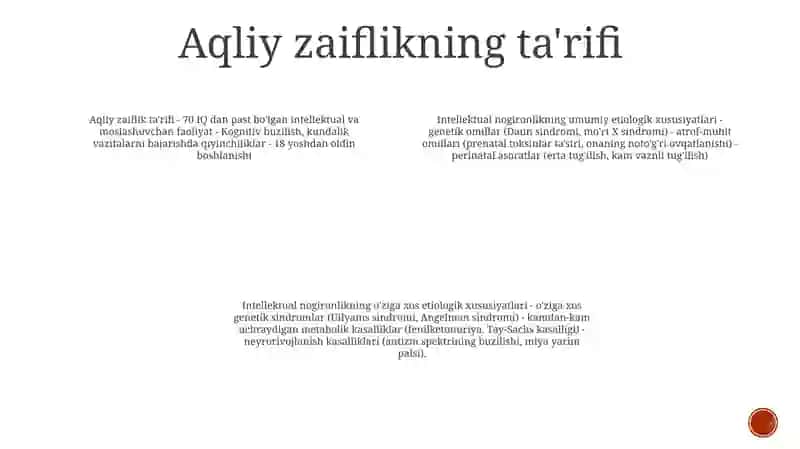 Aqli Zaif Bolalarning Umumiy Va OʻZiga Xos Etialogik Xususiyatlari 3