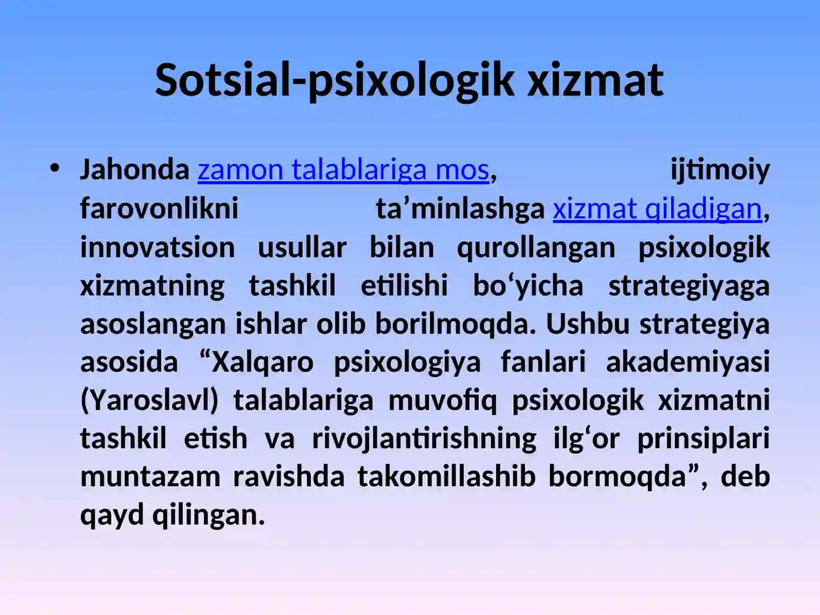Sotsial-psixologik xizmat.Sotsialtashkilot (xizmat) faoliyatini rejalashtirish 3