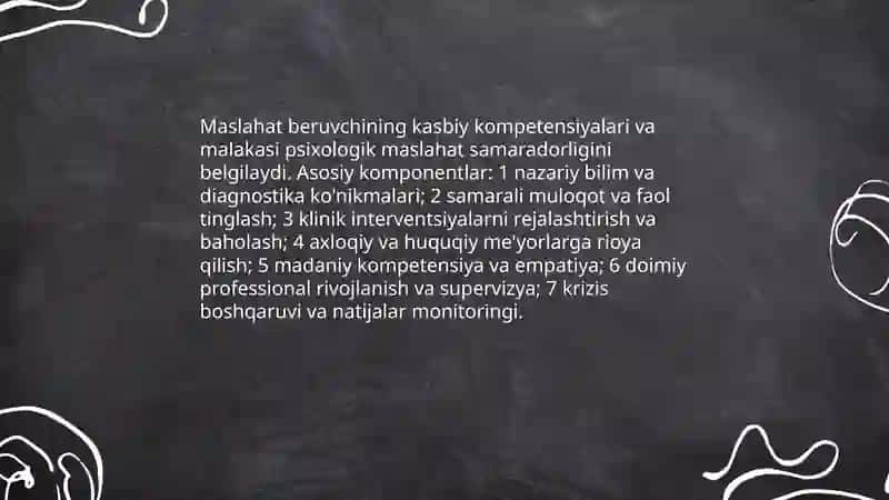 Psixologik maslahatning samaradorlik omillari 3