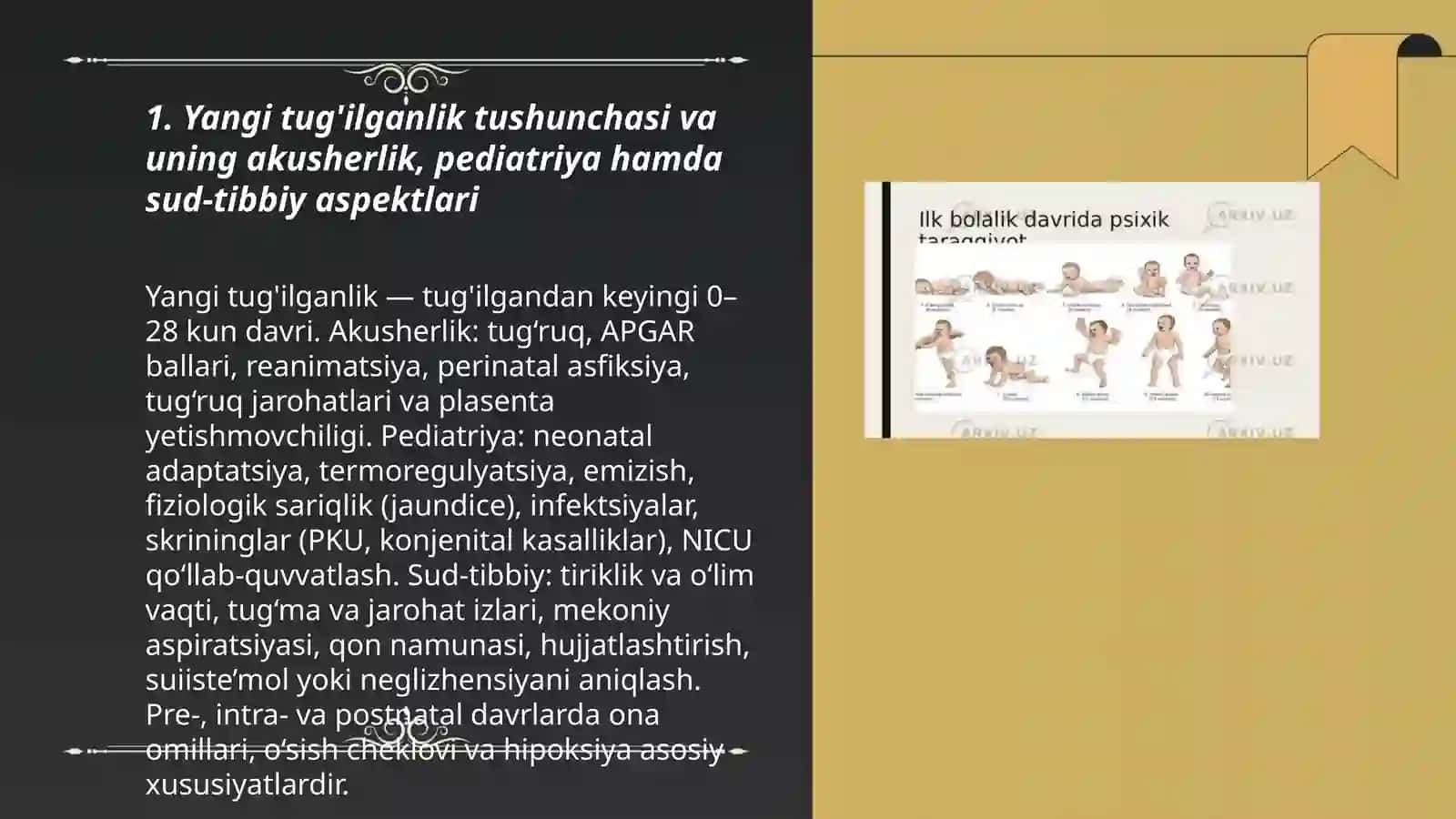 Yangi tugilganlik tushunchasi va uning akusherlik, pediatriya hamda sud-tibbiy aspektlari 3
