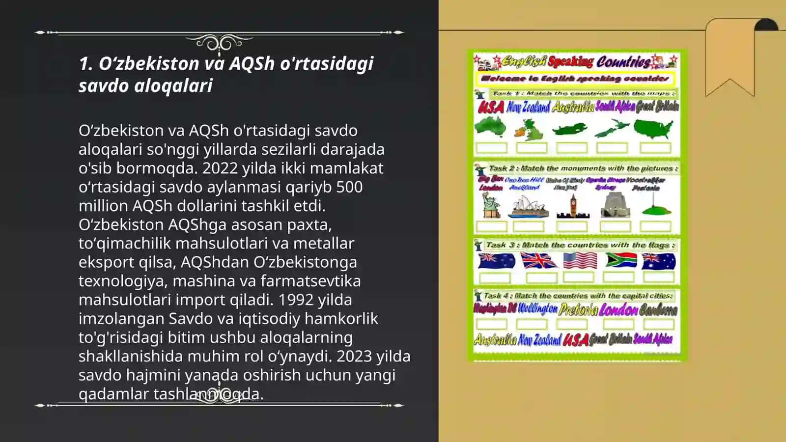 Oʻzbekiston bilan ingliz tilida soʻzlashuvchi mamlakatlarning iqtisodiy aloqalari.Oʻzbekiston bilan ingliz tilida soʻzlashuvchi mamlakatlarning import va aloqalari 3