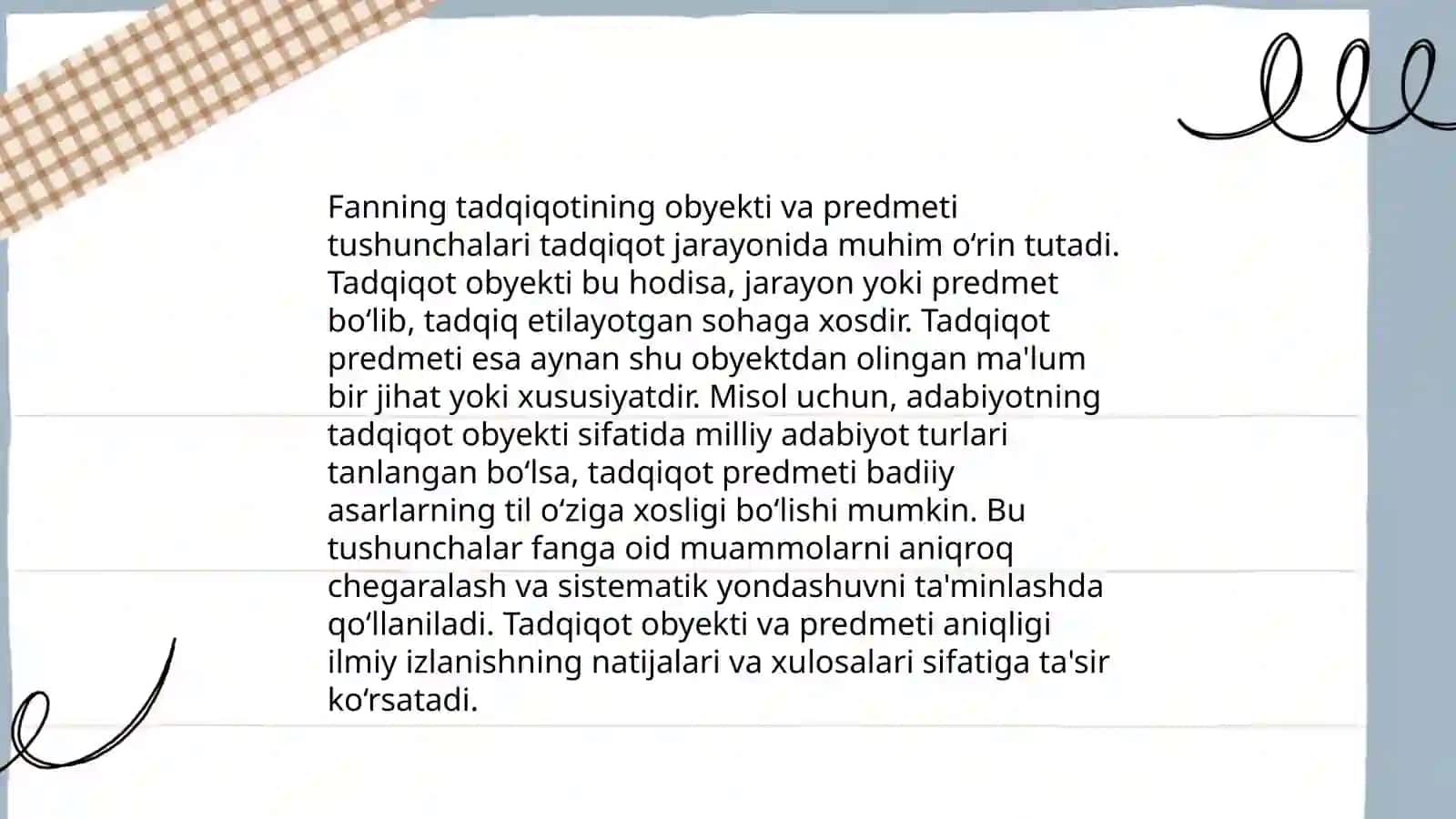 Fanning tadqiqot obyekti, maqsad-vazifalari va tadqiqot usullarini taxlil qilish 3