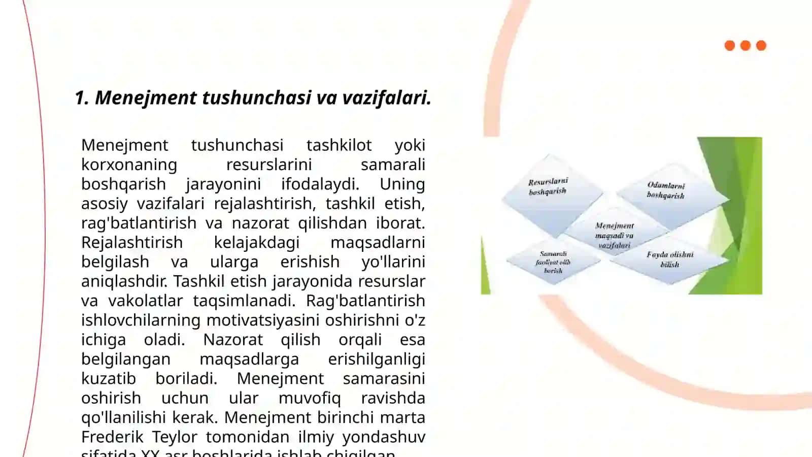 Menejment tushunchasi va vazifalari 3