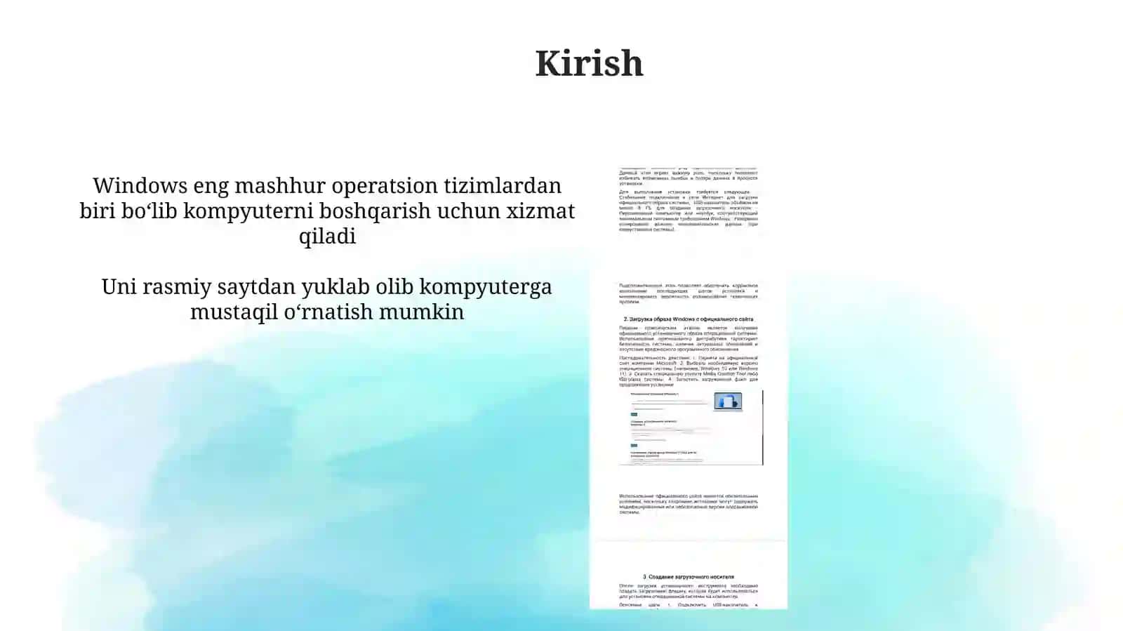 Windows operatsion tizimi 3