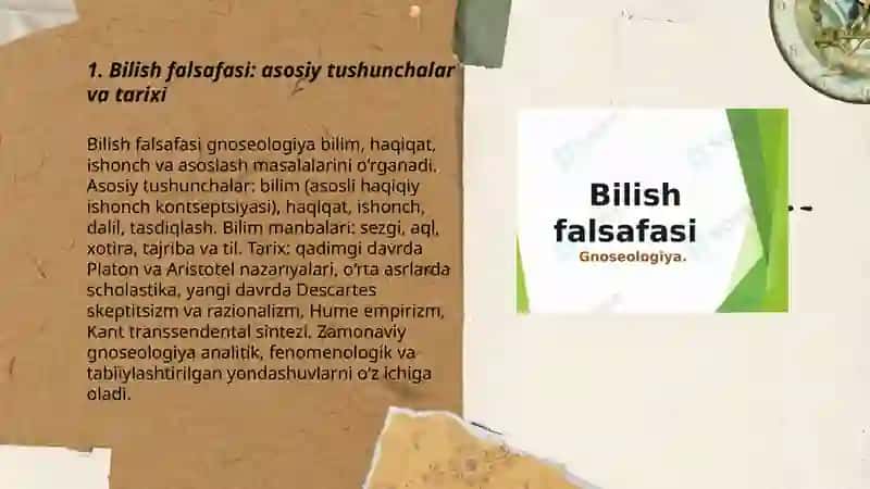 Bilish falsafasi ( Gnoseologiya) 3