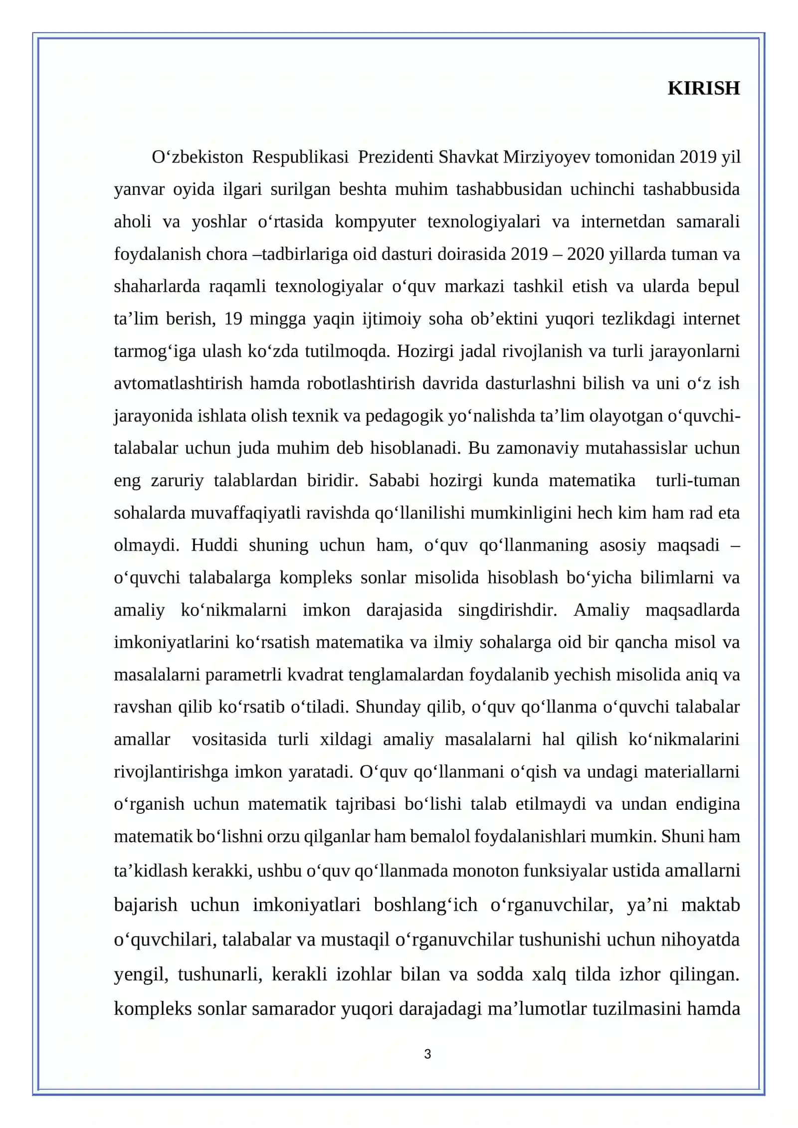 Monoton funksiyalar sinfi va ularning xossalari 3