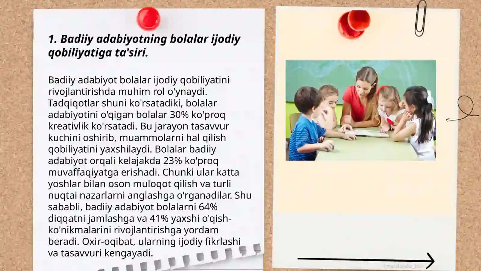 Badiiy adabiyot bilan tanishtirish mashg'ulotlari orqali bolalarda ijodiy qobiliyatni shakllantirish 3