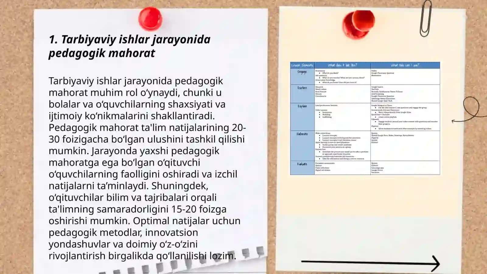 Tarbiyaviy ishlarni amalga oshirishda pedagogik mahoratning o'rni 3